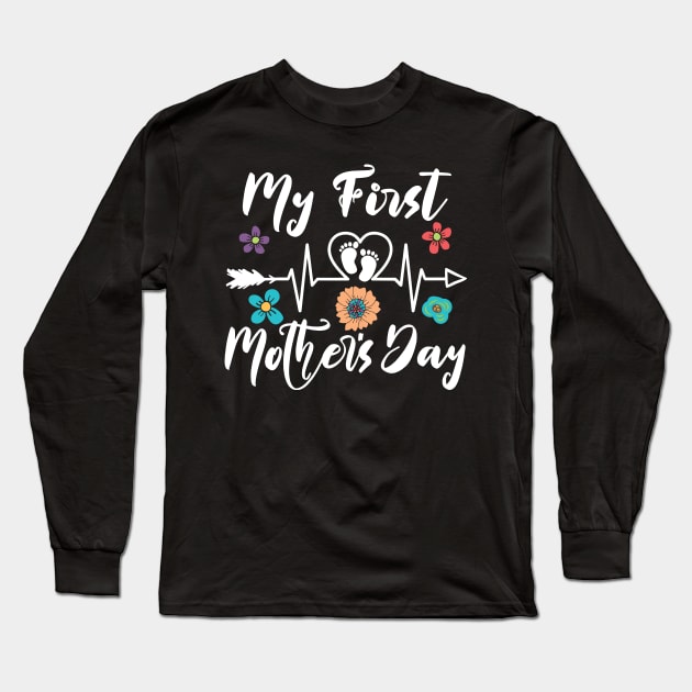 My First Mothers Day father day Long Sleeve T-Shirt by Gaming champion